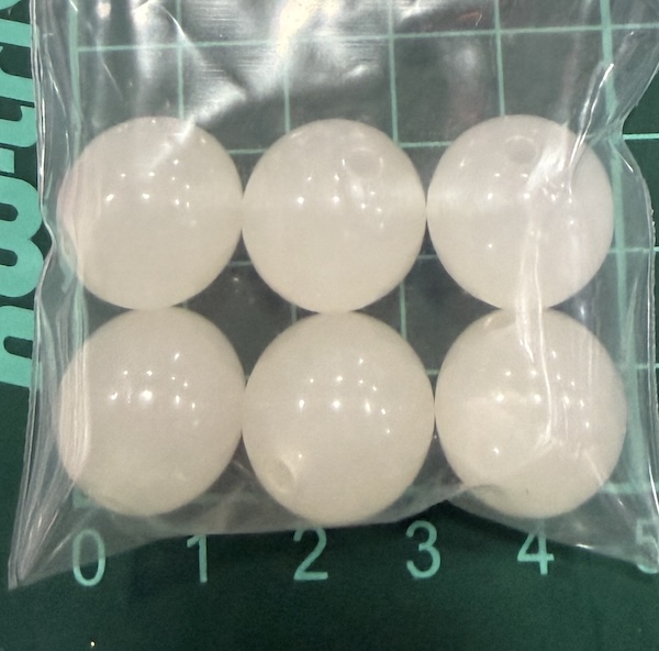 Bead 20mm White